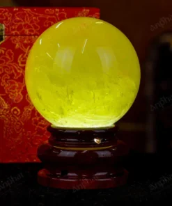 Quả Cầu Phong Thủy Đá Thạch Anh Vàng 1A - 1,47kg - M1977147