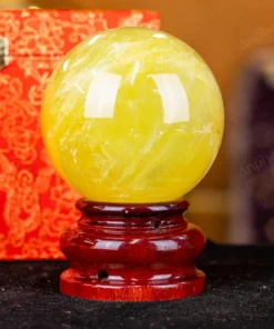 Quả Cầu Phong Thủy Đá Thạch Anh Vàng 1A - 1,47kg - M1977147