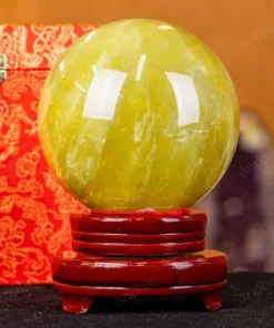Quả Cầu Phong Thủy Đá Thạch Anh Vàng 1A - 3kg - M197730
