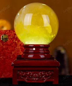 Quả Cầu Phong Thủy Đá Thạch Anh Vàng 1A Có Sao - 5,39kg - M1977539