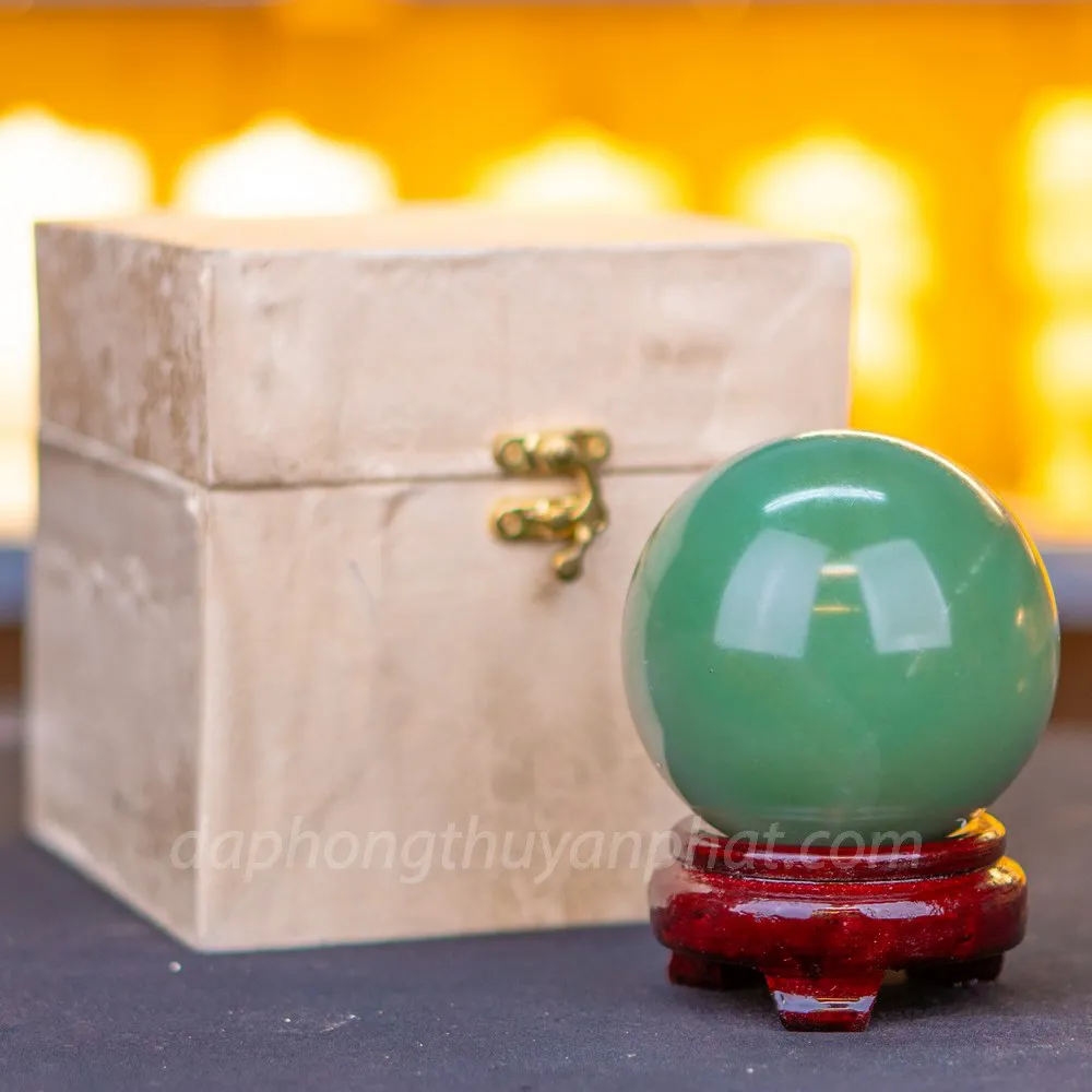 Quả Cầu Thạch Anh Xanh - Fluorite Xanh - 1kg - 9cm M05495