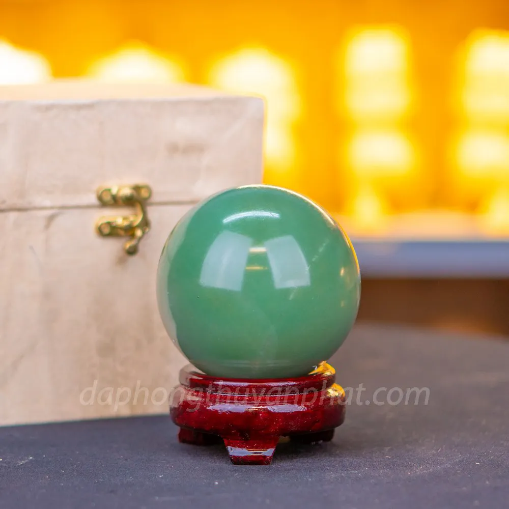 Quả Cầu Thạch Anh Xanh - Fluorite Xanh - 1kg - 9cm M05495