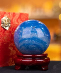 Quả Cầu Thạch Anh Xanh Nước Biển - 0,75kg - M2818075