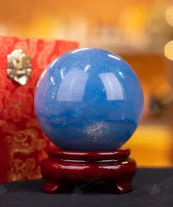 Quả Cầu Thạch Anh Xanh Nước Biển - 0,97kg - M2818097