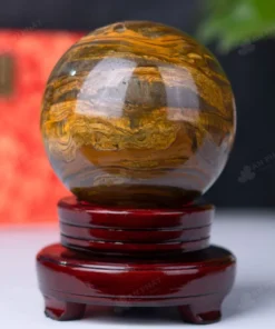 Quả Cầu Phong Thủy Đá Mắt Hổ - 2,06kg - M0390206