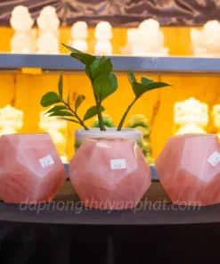 Quả Cầu 12 Mặt, Quả Cầu Đa Giác Thạch Anh Hồng - M1898