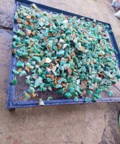 Đá Vụn Trải Nền, Đá Vụn Lót Sàn Thạch Anh Xanh Thô