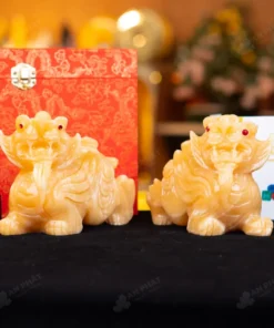 Cặp Tỳ Hưu Ngọc Hoàng Long - 15cm - M293229