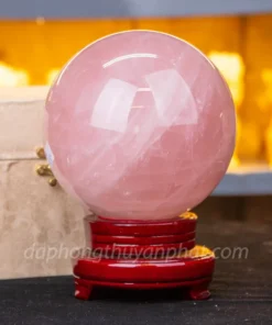 Quả Cầu Phong Thủy Đá Thạch Anh Hồng Có Sao 4,93kg - 15cm M238113