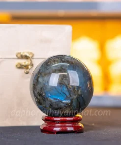 Quả Cầu Phong Thủy Đá Xà Cừ 1kg - 9cm M07133