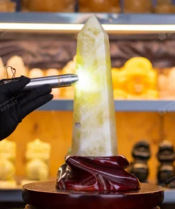 Trụ thạch anh vàng | trụ đá thạch anh vàng 2.11kg