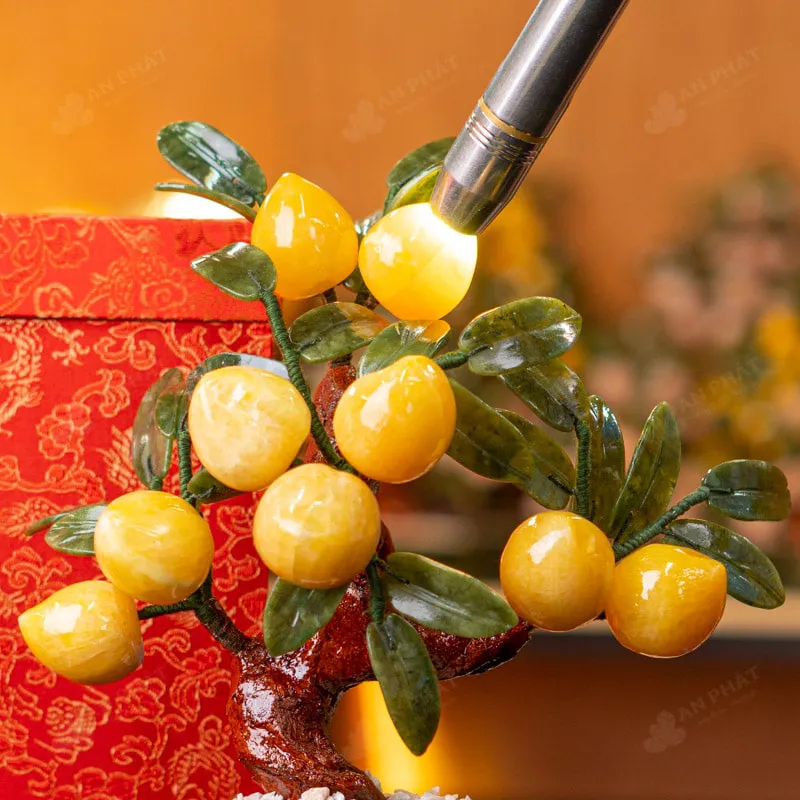 Cây Đào Đá Ngọc Hoàng Long 9 Quả 016-049DN-9