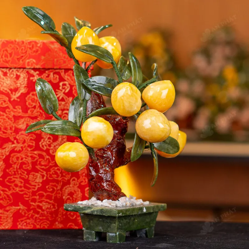 Cây Đào Đá Ngọc Hoàng Long 9 Quả 016-049DN-9