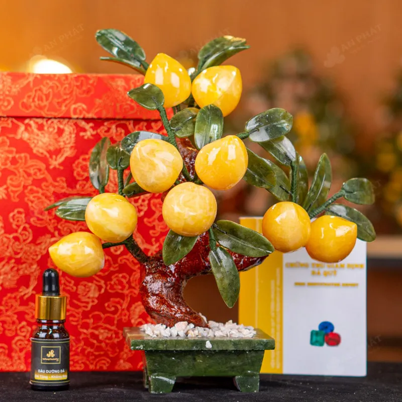 Cây Đào Đá Ngọc Hoàng Long 9 Quả 016-049DN-9
