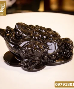 Thiềm Thừ (Cóc 3 Chân, Cóc Ngậm Tiền) Đá Onyx Nature - M1370