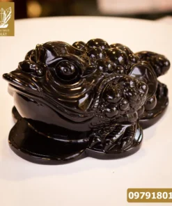 Thiềm Thừ (Cóc 3 Chân, Cóc Ngậm Tiền) Đá Onyx Nature - M1370