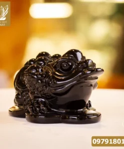 Thiềm Thừ (Cóc 3 Chân, Cóc Ngậm Tiền) Đá Onyx Nature - M1370