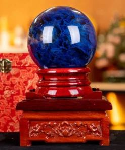 Quả Cầu Đá Núi Lửa Xanh Nước Biển - 2,13kg - M2907213