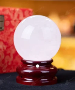 Quả Cầu Phong Thủy Đá Thạch Anh Trắng - 1,24Kg - M2824124