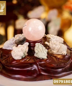 Thiềm Thừ Ngọc | Thiềm Thừ Ngọc Phỉ Thúy | ComBo Đại Lộc Thiềm Thừ (Cóc 3 Chân, Cóc Ngậm Tiền) Ngọc Jadeit - M0681