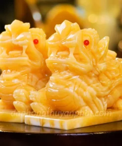 Cặp Tỳ Hưu Ngọc Hoàng Long 15cm - M2532