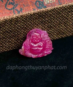 Mặt Phật Bản Mệnh | Mặt Phật Di Lạc Đá Ruby - 11,2g