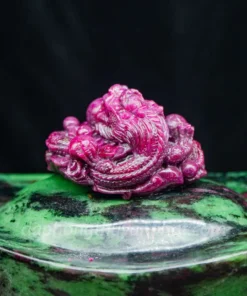 Mặt Phật Bản Mệnh | Mặt Đá Ruby Hình Rồng M2429