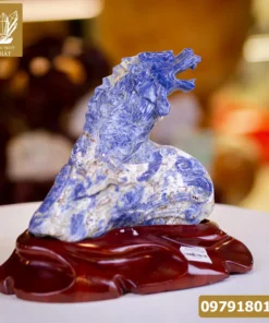 Cá Rồng - Cá Chép Hóa Rồng Ngọc Lapit Lazurite, Quà Tặng Phong Thủy, Quà Tặng Sếp - M0823