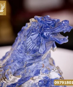Cá Rồng - Cá Chép Hóa Rồng Ngọc Lapit Lazurite, Quà Tặng Phong Thủy, Quà Tặng Sếp - M0823