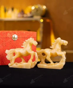 Cặp Ngựa Ngọc Hoàng Long - 14cm - M2867119