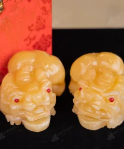 Cặp Tỳ Hưu Ngọc Hoàng Long 8cm - M285107