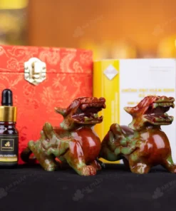 Cặp Tỳ Hưu Serpentine Ngọc Huyết - 10cm - M2857054