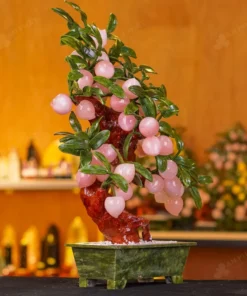 Cây Đào Đá Thạch Anh Hồng 38 Quả 016-076DN-38