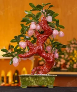 Cây Đào Đá Thạch Anh Hồng 38 Quả 016-076DN-38