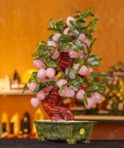 Cây Đào Đá Thạch Anh Hồng 38 Quả 016-076DN-38