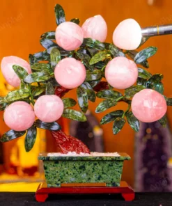 Cây Đào Đá Thạch Anh Hồng 3A 9 Quả 016-0763A-9