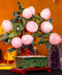 Cây Đào Đá Thạch Anh Hồng 3A 9 Quả 016-0763A-9