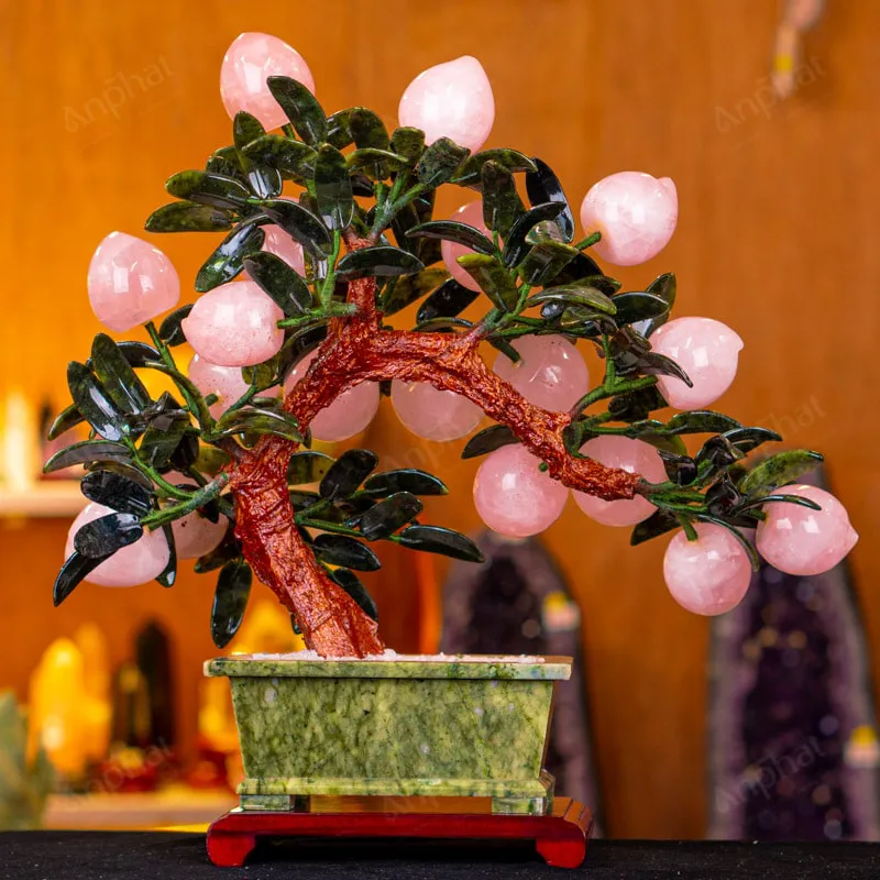 Cây Đào Đá Thạch Anh Hồng 3A 18 Quả 016-0763A-18