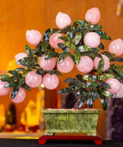 Cây Đào Đá Thạch Anh Hồng 3A 18 Quả 016-0763A-18