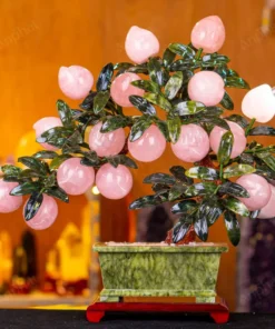 Cây Đào Đá Thạch Anh Hồng 3A 18 Quả 016-0763A-18