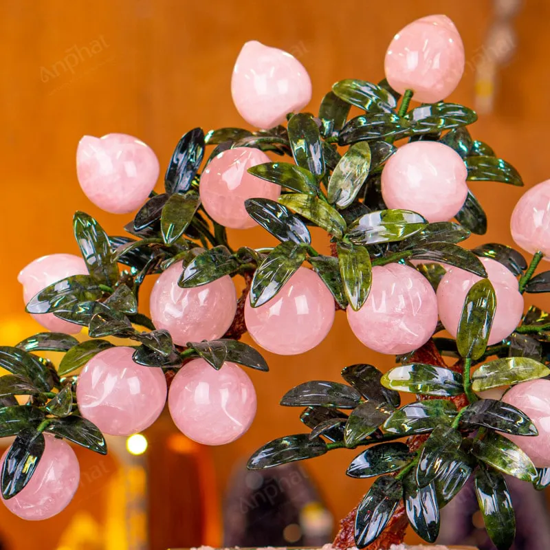 Cây Đào Đá Thạch Anh Hồng 3A 18 Quả 016-0763A-18