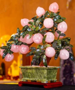 Cây Đào Đá Thạch Anh Hồng 3A 18 Quả 016-0763A-18