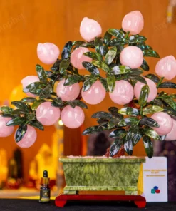 Cây Đào Đá Thạch Anh Hồng 3A 18 Quả 016-0763A-18