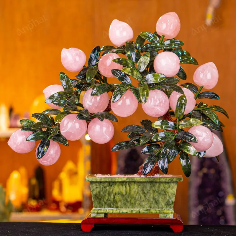 Cây Đào Đá Thạch Anh Hồng 3A 18 Quả 016-0763A-18