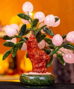 Cây Đào Đá Thạch Anh Hồng 2A 18 Quả 016-0762A-18