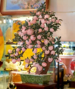 Cây Đào Đá Thạch Anh Hồng 3A 88 Quả 016-0763A-88