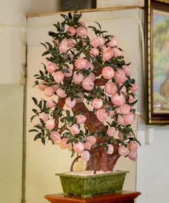 Cây Đào Đá Thạch Anh Hồng 3A 88 Quả 016-0763A-88