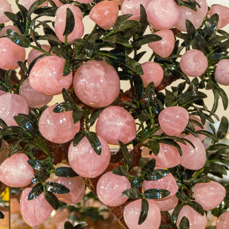 Cây Đào Đá Thạch Anh Hồng 3A 88 Quả 016-0763A-88