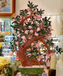 Cây Đào Đá Thạch Anh Hồng 3A 88 Quả 016-0763A-88