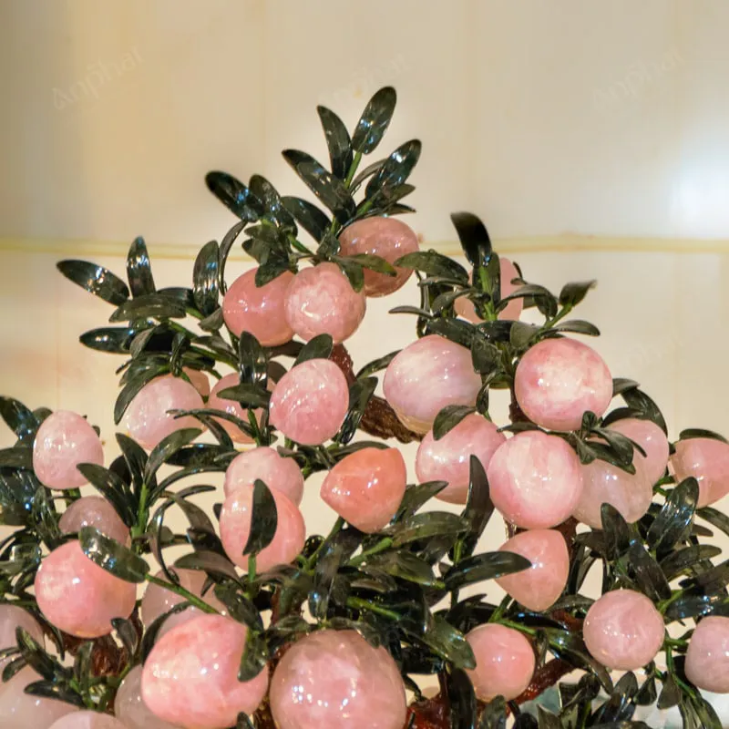 Cây Đào Đá Thạch Anh Hồng 3A 88 Quả 016-0763A-88